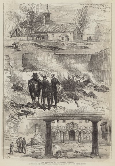 Massakrerne i Balkanlandsbyerne af Sir John Charles Robinson